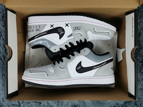Nike soft grey luxury sneakers view 10 premium leather build
