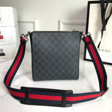 Back view of modern signature women's handbag – women's statement bag