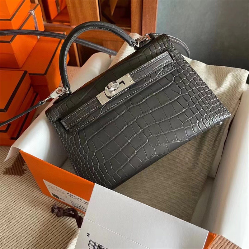 Tailored bag shown from front angle