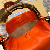Close-up detail of statement signature women's handbag – women's designer-style accessory