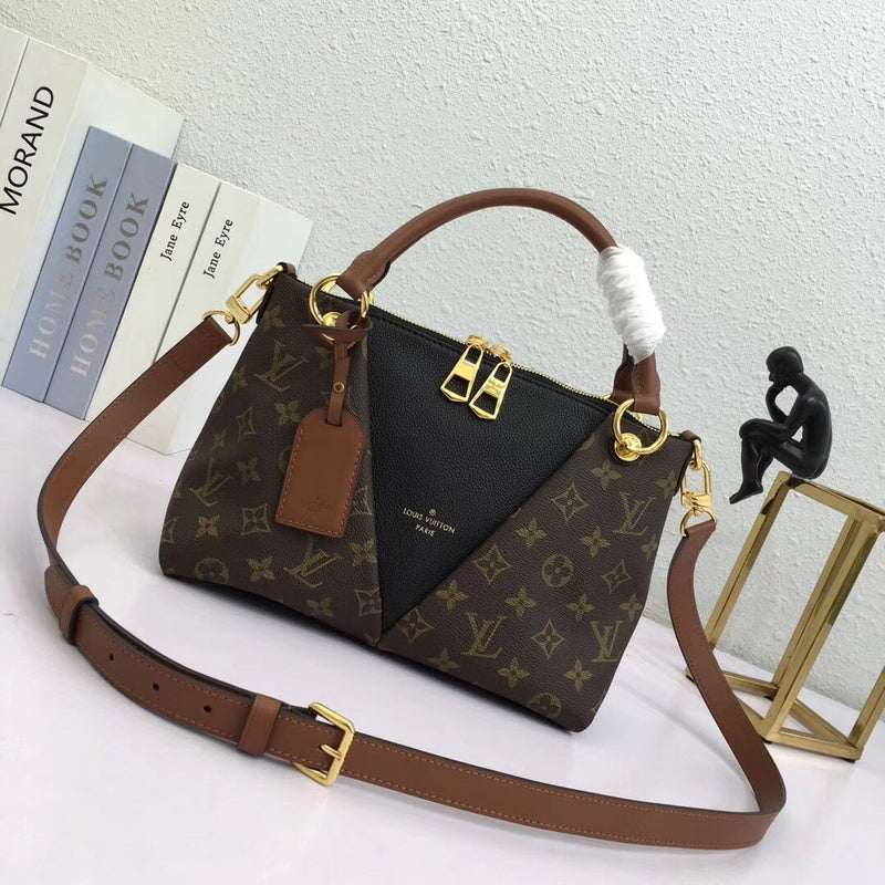 Side profile of structured sleek women's handbag – women's premium purse