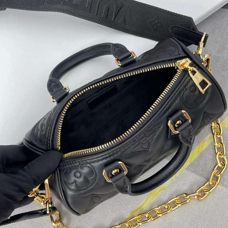 Close-up detail of sleek modern women's handbag – women's statement bag