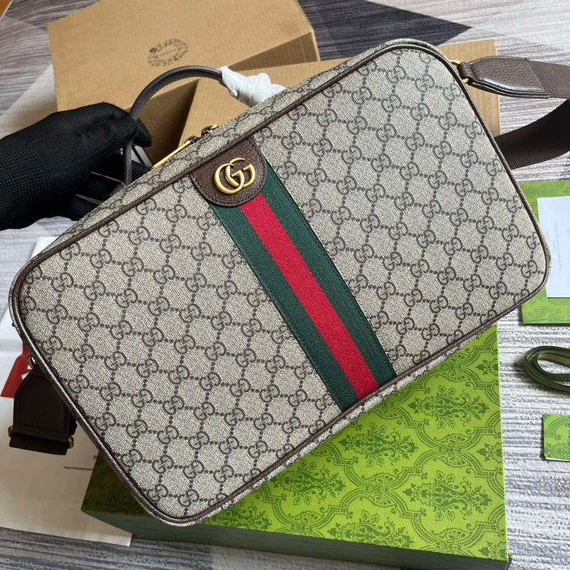 Back view of refined classic women's handbag – women's statement bag