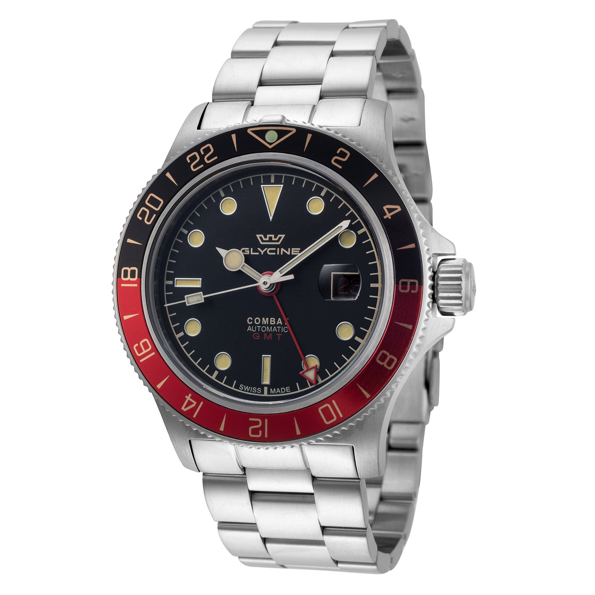 Front view of Glycine Men's Combat men's watch