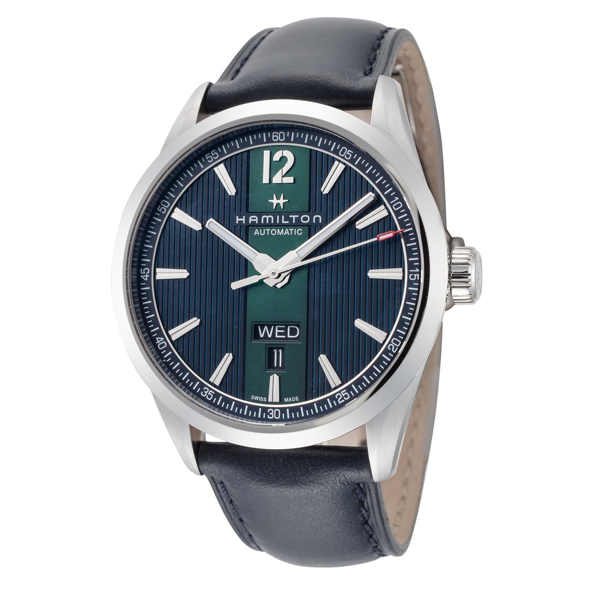 Front view of Hamilton men's watch