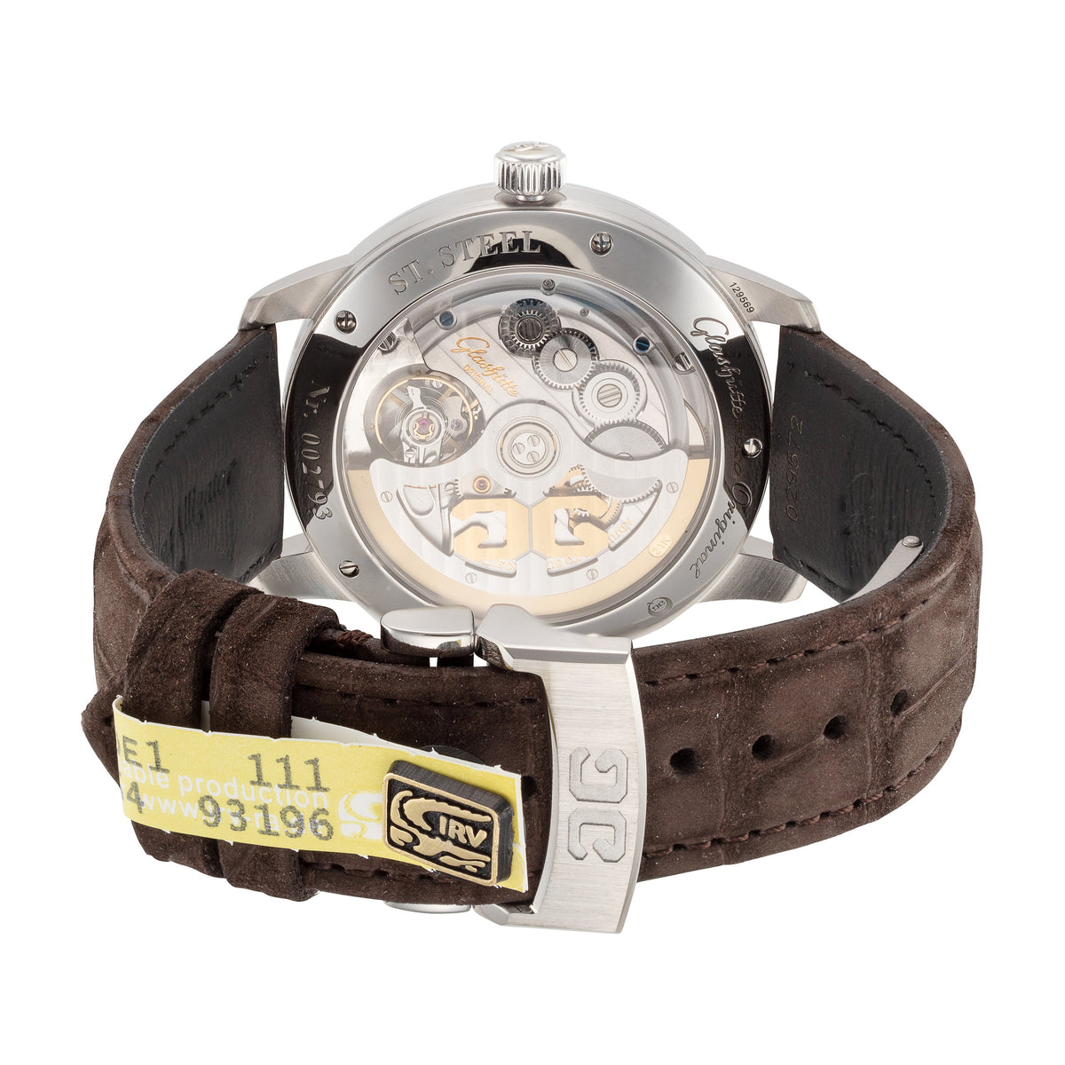Side view of Glashutte Mens Senator men's watch