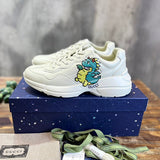 Gucci bold contrast luxury sneakers view 10 signature lace-up style