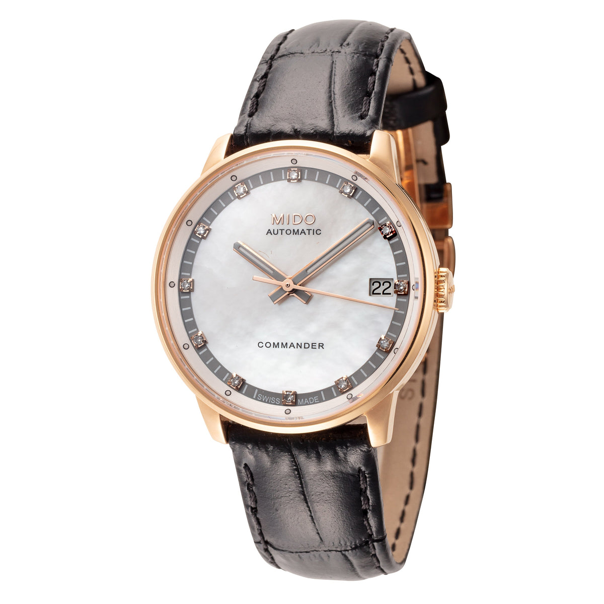 Front view of Mido Women's M016.207.36.116.80 women's watch
