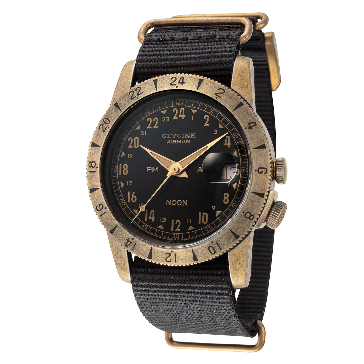 Front view of Glycine Men's GL0379 men's watch