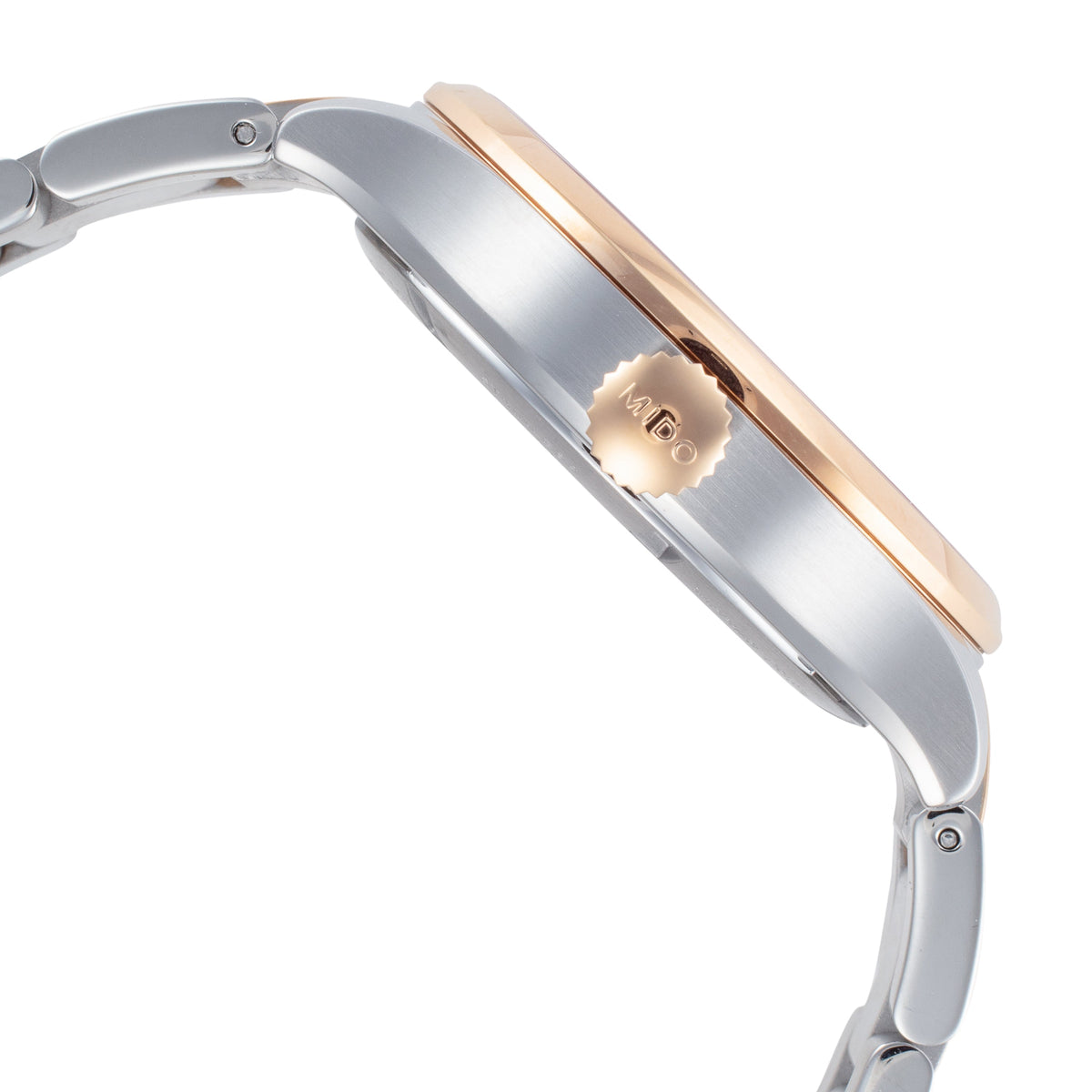 Close-up detail view of Mido Men's M0054312203100 men's watch