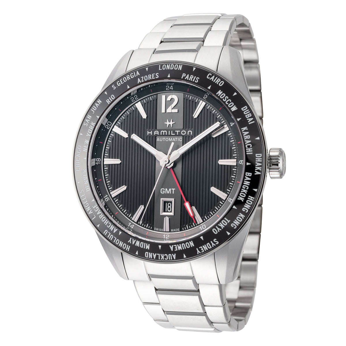 Front view of Hamilton men's watch