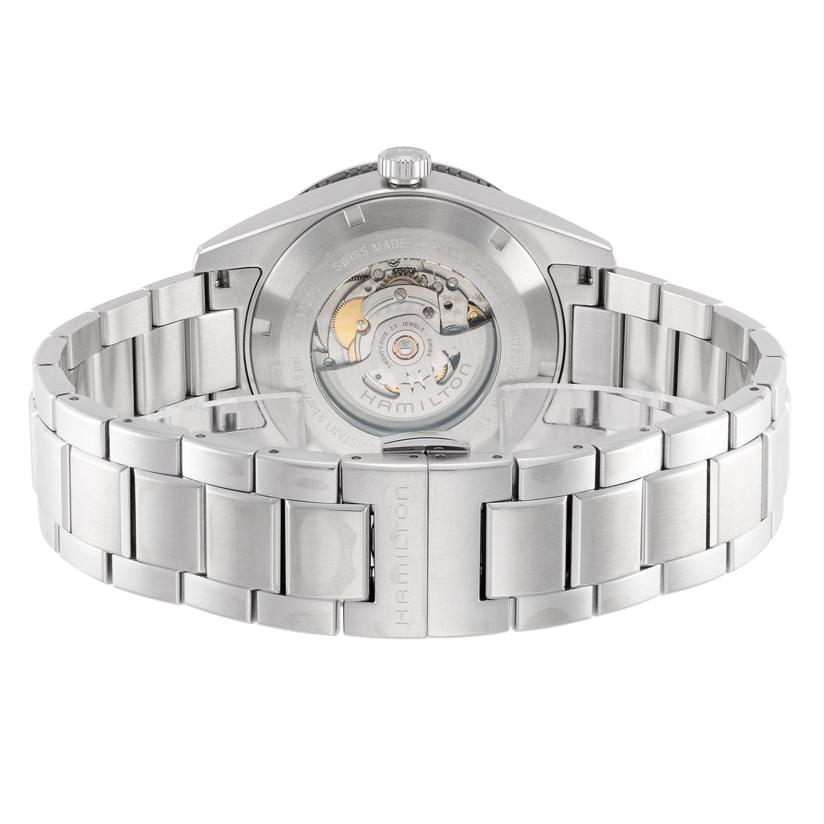 Side view of Hamilton men's watch