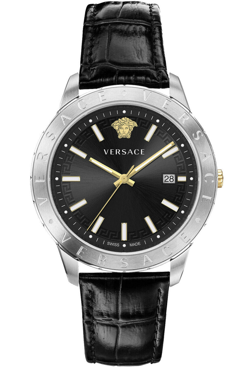 Front view of Versace men's watch
