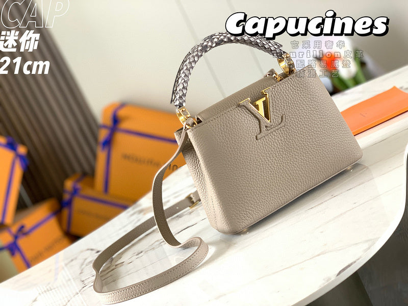 Side profile of premium structured women's handbag – women's luxury handbag
