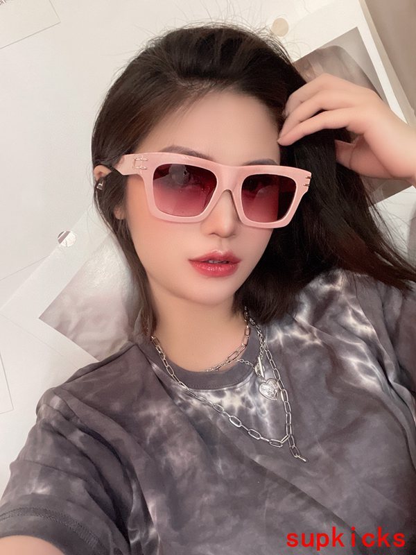 Lifestyle view of Louis Vuitton unisex sunglasses