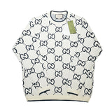 Front view of Gucci luxury clothing with relaxed-fit cut