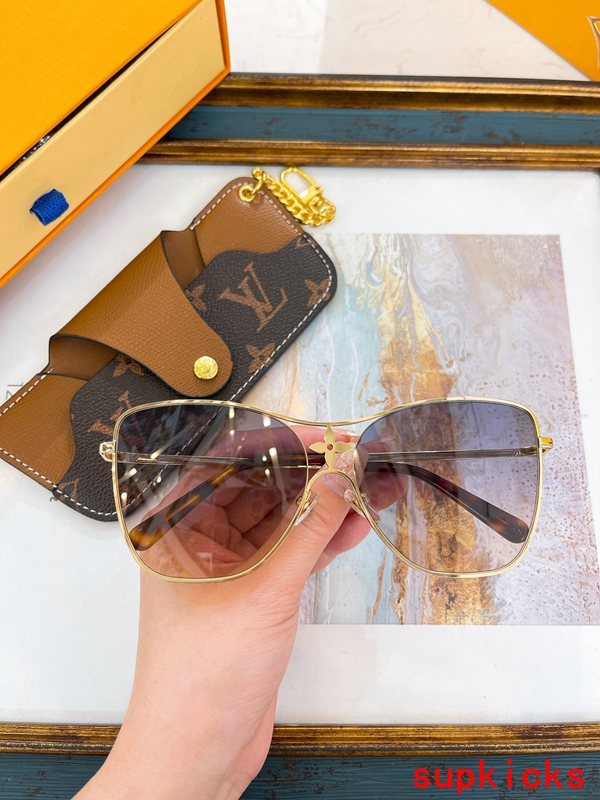 Side view of Louis Vuitton unisex sunglasses