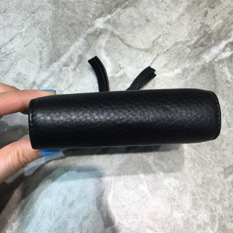 Sleek Faux Leather Handbag - Statement Silhouette | Women's Everyday Carry Handbag #998 - back view (image 4) of designer-inspired handbag
