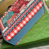 Side view of curated structured handbag