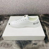 Givenchy Burgundy Low-Top Sneakers - Angled View