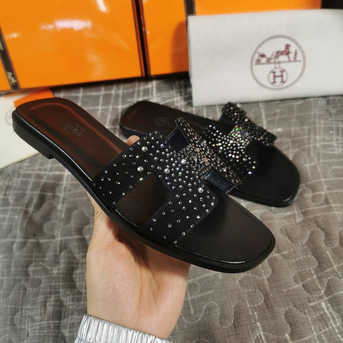 Hermes sandals Style 149 - texture and material detail