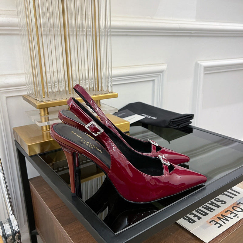 Saint Laurent designer shoes full view