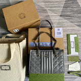 Close-up detail of classic modern women's handbag – women's statement bag