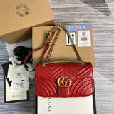 Front view of structured classic women's handbag – women's designer-style accessory