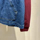 Front view of Louis Vuitton luxury clothing with logo-detail design