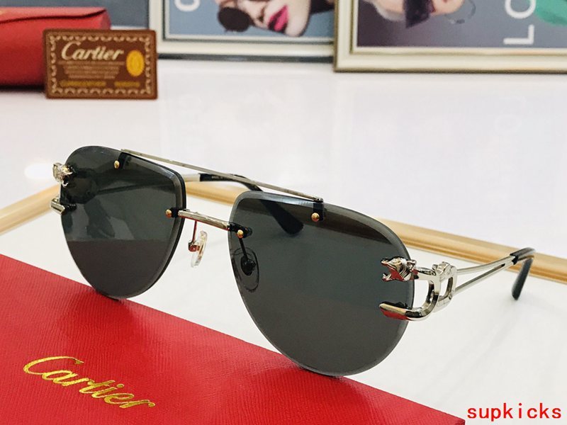 Angled view of Cartier unisex sunglasses