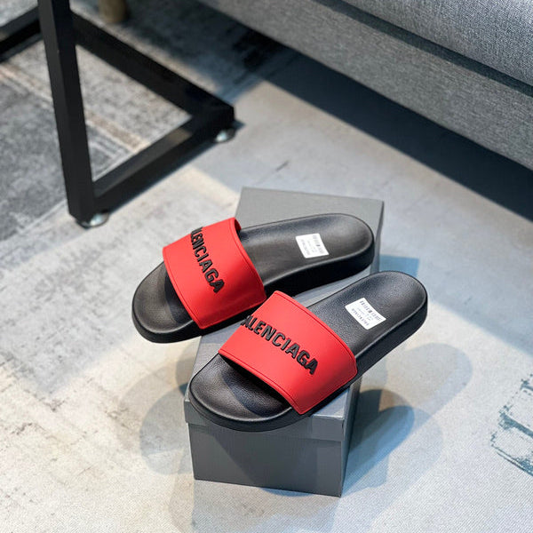 Balenciaga Burgundy Ankle Strap Sandals - Sole Detail View