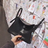 Side view of everyday-ready structured handbag