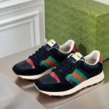 Gucci classic monochrome luxury sneakers view 11 heritage-inspired look