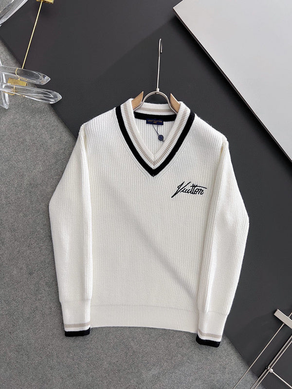 Full styled look of Louis Vuitton luxury clothing with streetwear-inspired cut