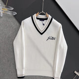 Full styled look of Louis Vuitton luxury clothing with streetwear-inspired cut