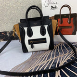 Front view of refined polished women's handbag – women's statement bag