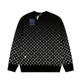 Side profile of Louis Vuitton luxury clothing with signature branding