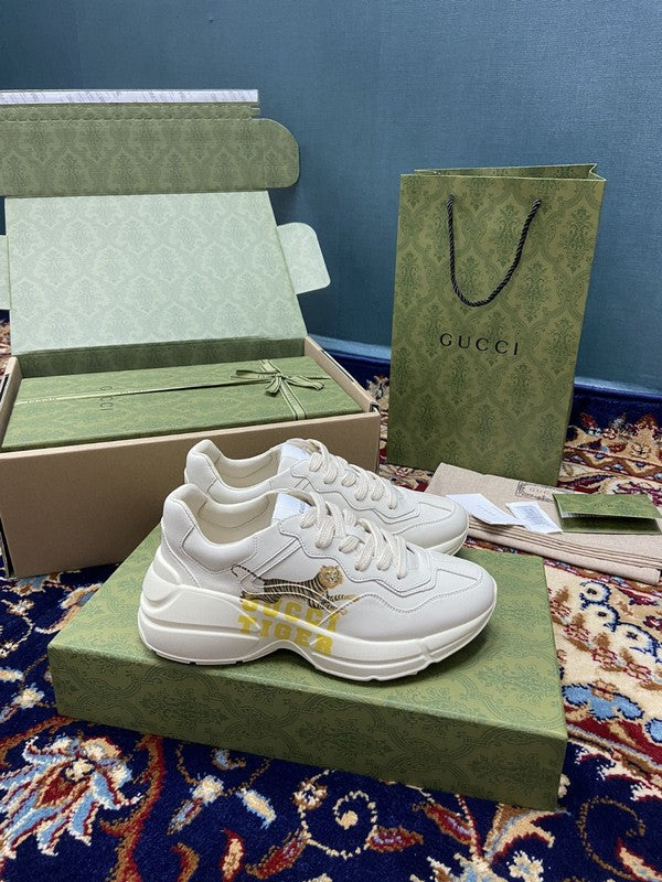 Gucci clean off-white luxury sneakers view 9 premium leather build