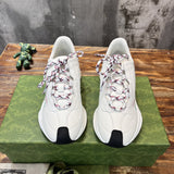 Gucci crisp white luxury sneakers view 8 heritage-inspired look