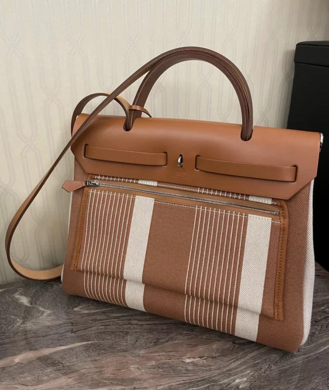 Close-up detail of sophisticated bag design