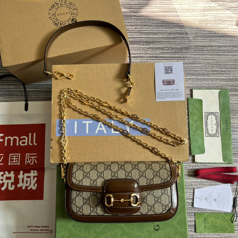 Side view of streamlined structured handbag
