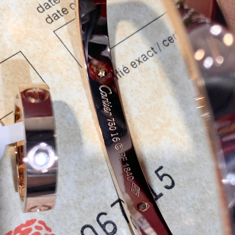 Close-up detail view of Cartier unisex jewelry piece