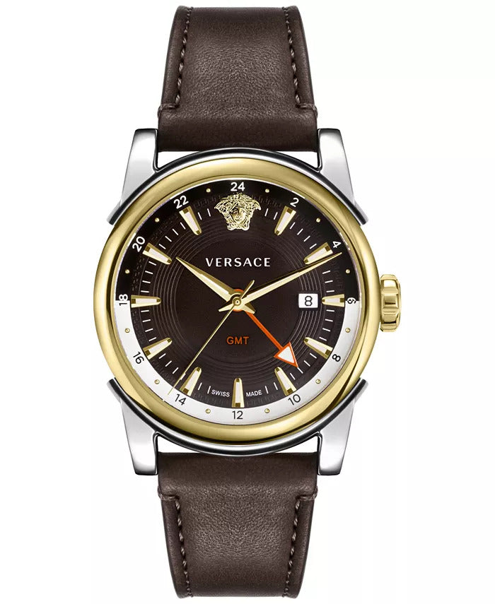 Front view of Versace men's watch