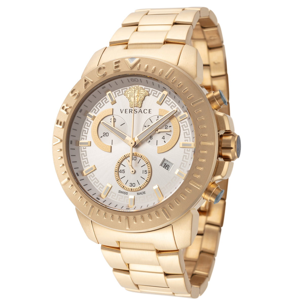 Front view of Versace men's watch