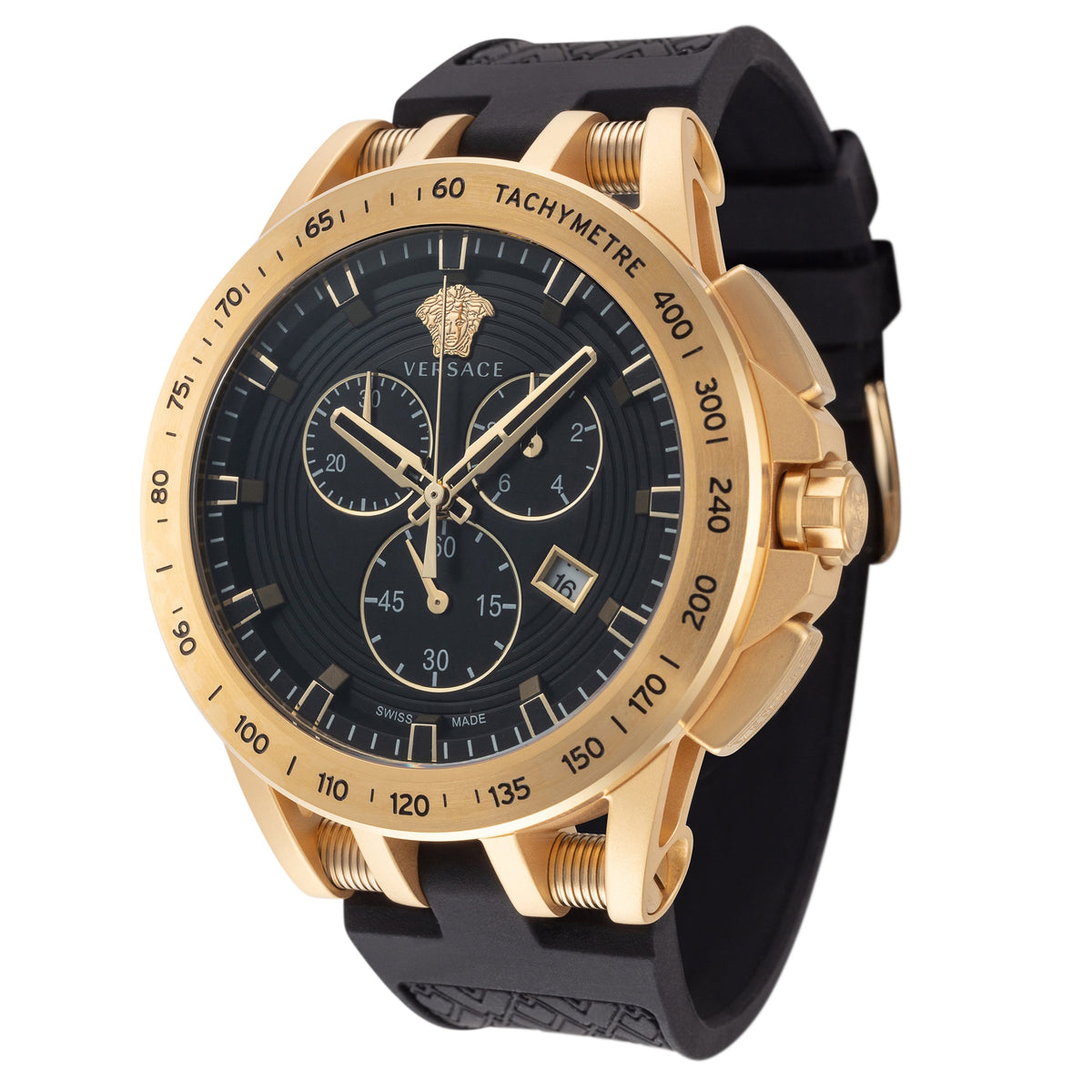 Front view of Versace men's watch