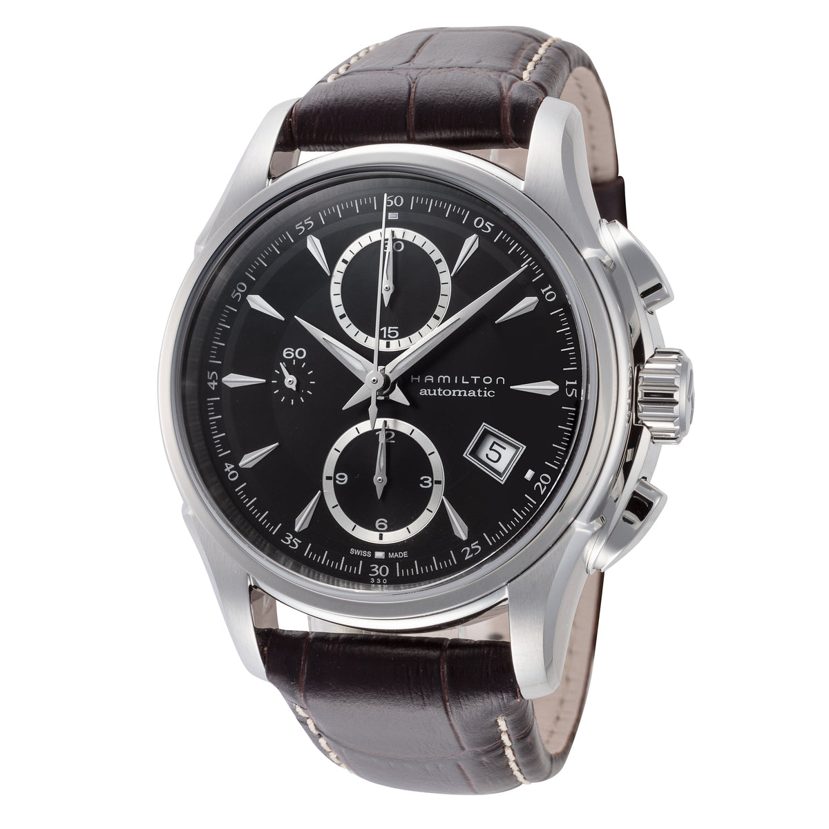 Close-up detail view of Glycine Men's Airman men's watch