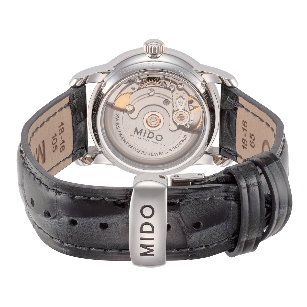 Side view of Mido Women's M0072071603601 women's watch