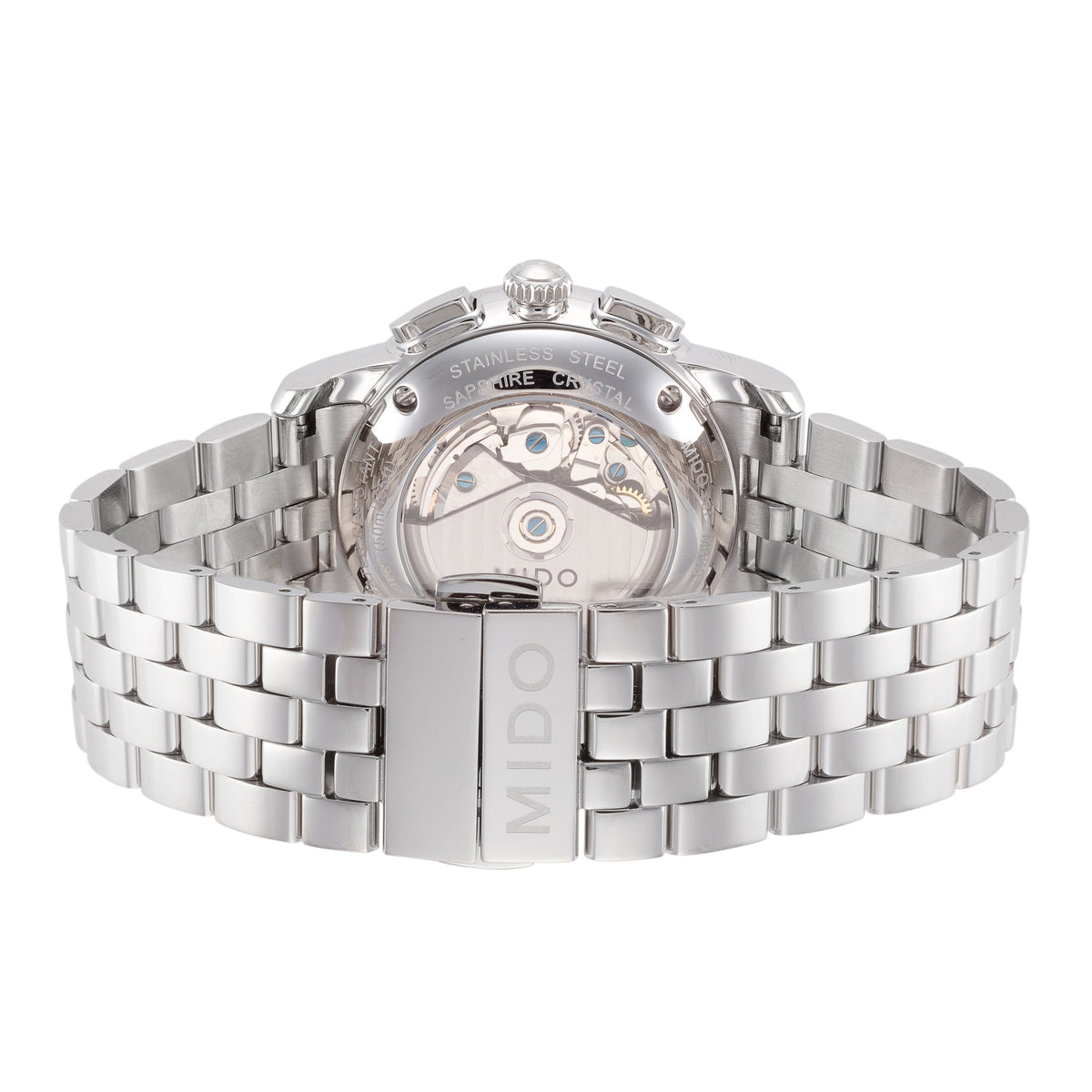 Close-up detail view of Mido Men's Baroncelli men's watch