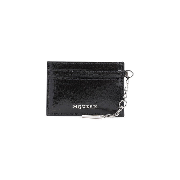 Alexander McQueen Wallets? Alexander Mcqueen Leather Sling Card Holder Men Compact Luxury Card Wallet