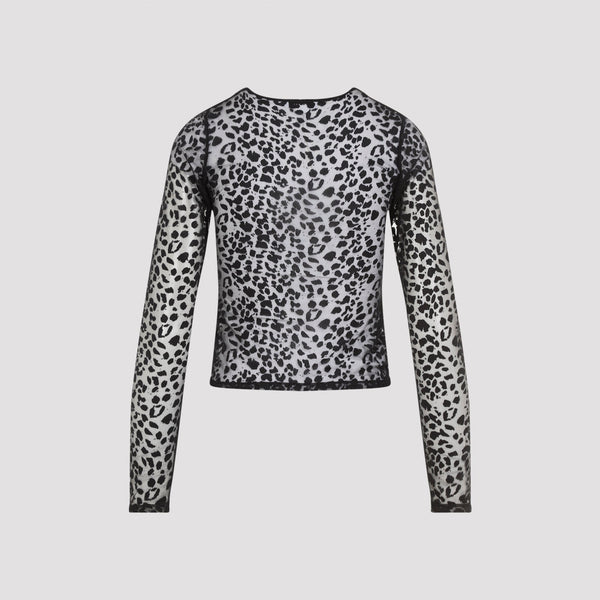 Alexander McQueen Tops? Alexander Mcqueen Leopard Devoré Top Women Premium Designer Casual Top